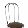 Cadeira Roselena C/ Encosto Tubular OOL 93 - COURISSIMO METALIZADO CAFÉ Pozza - 2