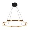 Lustre Pendente Nordecor Wida 2787 Preto / Ouro Champagne Led Bivolt Preto / Ouro Champagne 2787 - 4