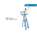 Ver imagem 6 de Escada Plataforma de Alumínio/fibra de Vidro 4 Degraus + Plataforma