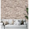 Papel de Parede Adesivo Pedra Canjiquinha Tons Bege Demolição Efeito 3D Rolo de 3 Metros Lavável - P - 4