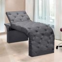 Ver imagem 2 de Maca Estofada Estética Cílios Regulável Spa Suede Ana Clara:cinza