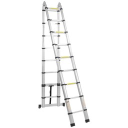 Escada de Alumínio Telescópica 5.6m 18 Degraus - Multifuncional - 4