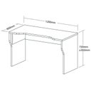 Ver imagem 3 de Escrivaninha Mesa Escritório Gamer com 6 Opções de Altura com Gaveteiro Suspenso 1 Gaveta 120cm Preto Artany