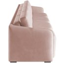 Ver imagem 2 de Sofá Cama para Sala de Estar 5 Lugares 436cm Montserrat K01 Veludo Rosê - Lyam Decor