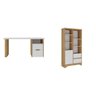 Kit 2 Peças com Escrivaninha Florence com Pés Ripado e Estante Multiuso Space - 2