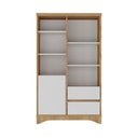 Ver imagem 5 de Kit 2 Peças com Escrivaninha Florence com Pés Ripado e Estante Multiuso Space