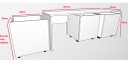 Ver imagem 3 de Mesinha com 3 baús com rodízios organizador brinquedos infantil em MDF