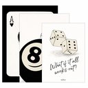 Ver imagem 3 de Kit 3 Quadro Decorativo Baralho Sinuca Dados Sorte Quarto Qualidade Premium Moderno 28x20cm