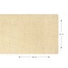 1 Caminho Trilho Mesa Impermeável PVC Nápoli Bege 42x140 - 5