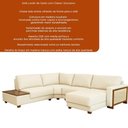 Ver imagem 4 de Sofá de Canto com Chaise Londri 4 Lugares Fixo 268cm Off White Linho