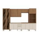 Ver imagem 2 de Cozinha Completa 8 Peças com Cristaleira Yasmin Espresso Móveis