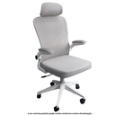 Ver imagem 2 de Cadeira Escritório Presidente Ergonômica Elegance Cinza