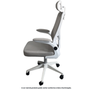 Ver imagem 4 de Cadeira Escritório Presidente Ergonômica Elegance Cinza