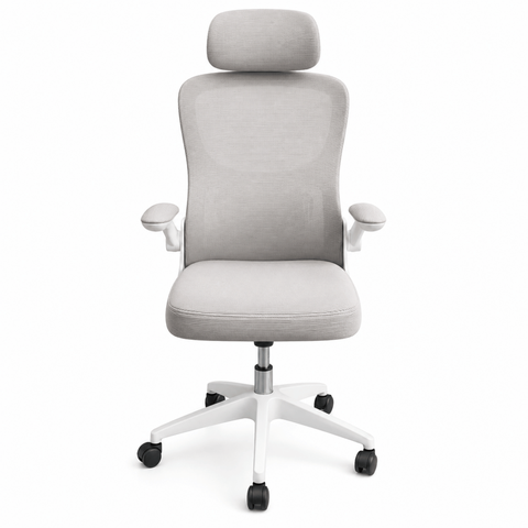 Cadeira Escritório Presidente Ergonômica Elegance Cinza