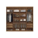 Ver imagem 6 de Guarda Roupa 8 Portas (2 C- Espelho) e 4 Gavetas Master New 8.4 Branco - Santos Andirá