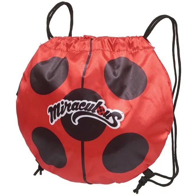 Bolsa Saco Miraculous Ladybug Fashion - Pacific 7660134 - Vermelho - 2