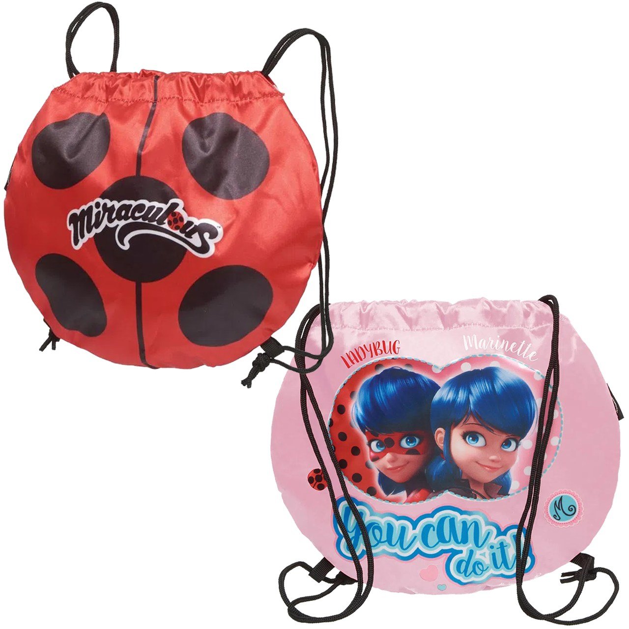 Bolsa Saco Miraculous Ladybug Fashion - Pacific 7660134 - Vermelho