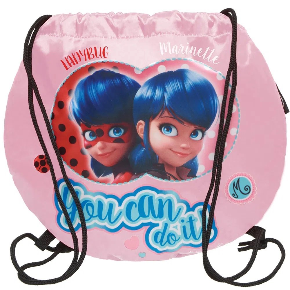 Bolsa Saco Miraculous Ladybug Fashion - Pacific 7660134 - Vermelho - 3