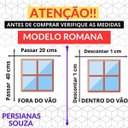 Ver imagem 3 de Persiana Romana Blackout Largura 1,40x1,40 Altura:mescla