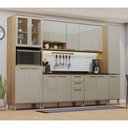 Ver imagem 1 de Cozinha Modulada Completa 6 Peças com Tampos e sem Pia Isis Luciane Móveis
