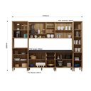 Ver imagem 4 de Cozinha Modulada Completa 6 Peças com Tampos e sem Pia Isis Luciane Móveis