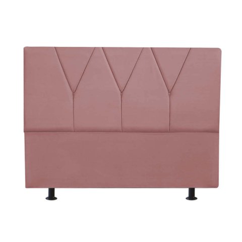 Cabeceira Estofada Solteiro 100CM Jade Suede Rosê - D A DECOR D&A Decor