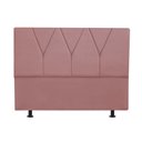 Ver imagem 1 de Cabeceira Estofada Solteiro 100CM Jade Suede Rosê - D A DECOR D&A Decor