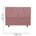 Ver imagem 2 de Cabeceira Estofada Solteiro 100CM Jade Suede Rosê - D A DECOR D&A Decor