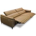 Ver imagem 5 de Sofá 4 Lugares Retrátil Reclinável Elétrico 284cm Clark L06 Couro Camel - Lyam Decor