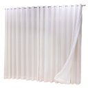 Ver imagem 2 de Cortina Oxford com linho 6,00x2,50 Para Varão Simples:Palha