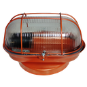 Ver imagem 1 de Arandela Luminária Oval Tartaruga Cobre Aço Vidro Resistente