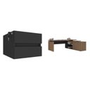 Ver imagem 2 de Escrivaninha Mesa Escritório em L Diretor com Armário e 2 Gavetas