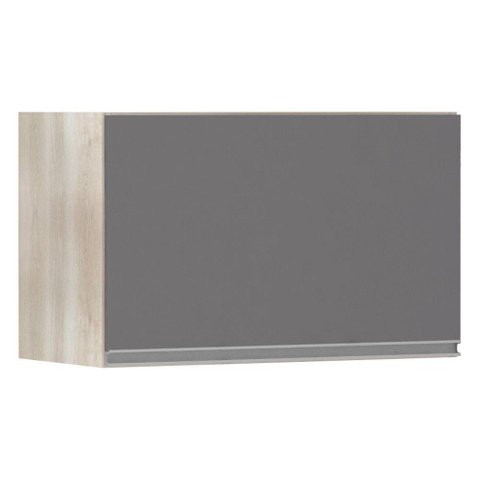 Armário Basculante 60cm 1 Porta Lis Legno Crema C/Cinza Pu