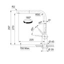 Ver imagem 1 de Misturador Monocomando Neo Pull Out Inox Fosco Franke Atlas Neo Pull Out Inox Fosco