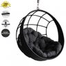 Balanço Suspenso Ninho com Almofada e Mola e Mosquetão Preto - 4