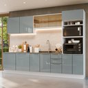 Ver imagem 1 de Armário de Cozinha Completa 310 Cm Branco/cinza Lux Madesa 03