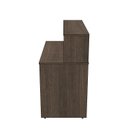 Ver imagem 7 de Balcão de Atendimento para Recepção 120cm Bancada Dupla Studio Nogueira Lamina Marrom