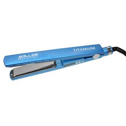 Chapinha Titanium Salles Profissional 240ºc Azul 1 ¼ - Alisamento Rápido - 1