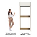Ver imagem 7 de Porta-Geladeira Madesa Stella 1 Porta Basculante Rustic/Branco