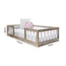 Mini Cama Infantil Montessoriana Marina Branco/madeirado - 3