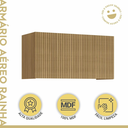 Ver imagem 5 de Armário Aéreo para Geladeira 1 Porta Ripado MDF Rainha Marrom - Nesher