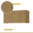 Ver imagem 7 de Armário Aéreo para Geladeira 1 Porta Ripado MDF Rainha Marrom - Nesher