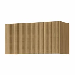 Armário Geladeira Modular Ripado 1 Porta Basculante Rainha 80cm 100 Mdf - 1