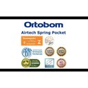Ver imagem 2 de Colchão Viúva ORTOBOM Airtech Spring Pocket (128X188X30) - Molas Superpocket, Eps, D26 Pró - Airtech