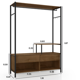 Guarda Roupa Modulado Closet Barcelona Demolição Artefamol Móveis - 3