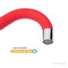Torneira Cozinha Parede Silicone Vermelho C62 Arejador Fixo - 4