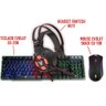 Kit de Teclado e Mouse Gamer + Headset Mouse Gamer - 4