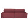 Sofá Retrátil e Reclinável 2.72M com Molas Cama Inbox Estilo Suede Velusoft Vinho - 6