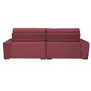 Ver imagem 6 de Sofá Retrátil e Reclinável 2.72M com Molas Cama Inbox Estilo Suede Velusoft Vinho