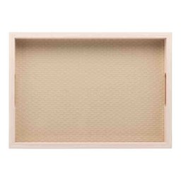 Bandeja Retangular Mdf C/ Fundo Tressê 36,5x4x26,5 Cm Lyor - 4